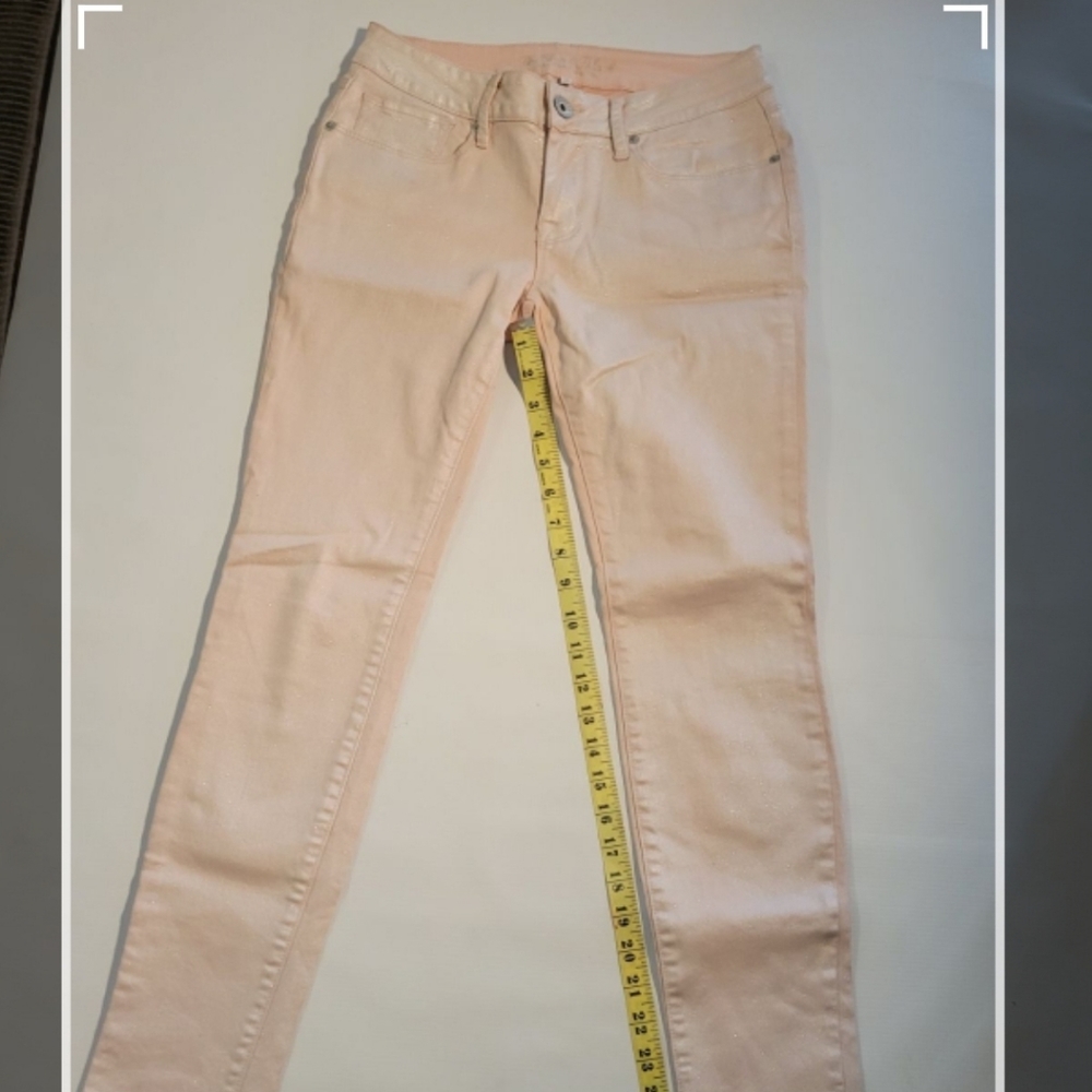 Bullhead skinless sparkling pink jeans size 5